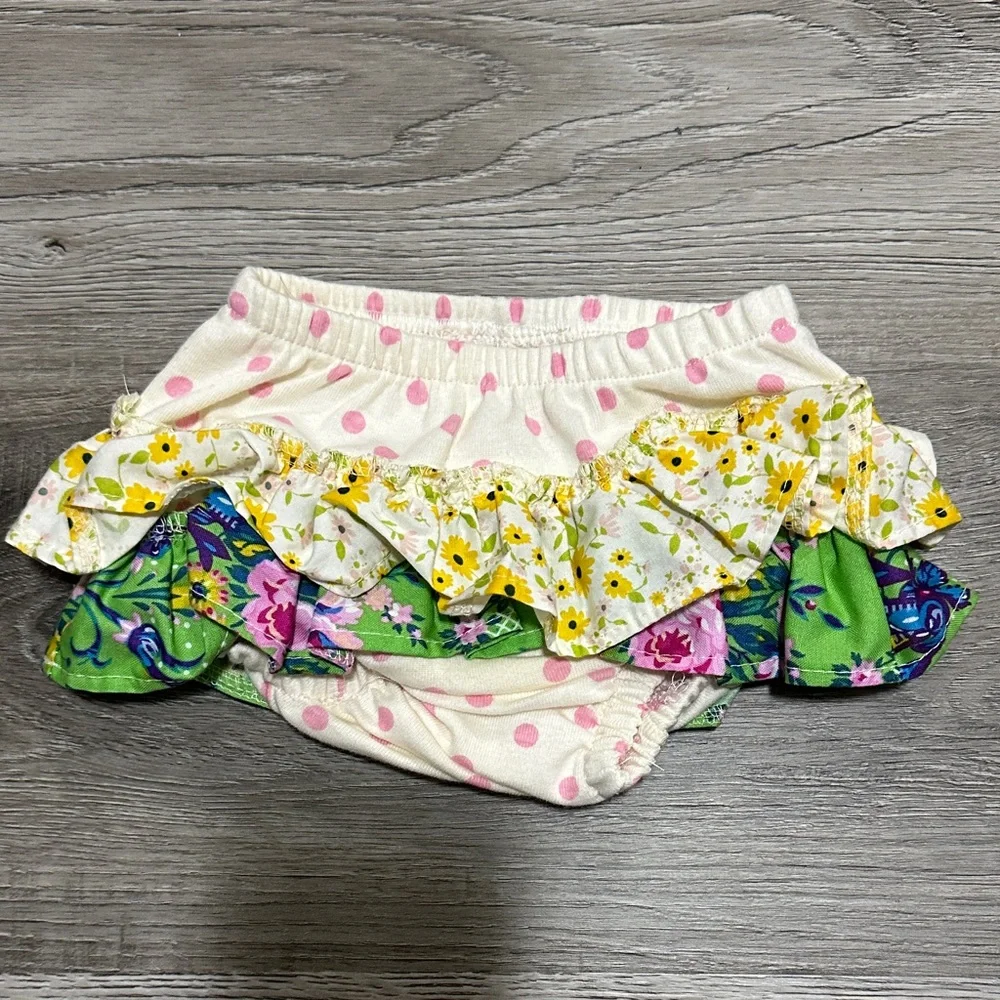 Haute baby Floral‎ Ruffle Kids Bloomers - Pink, Green, Yellow